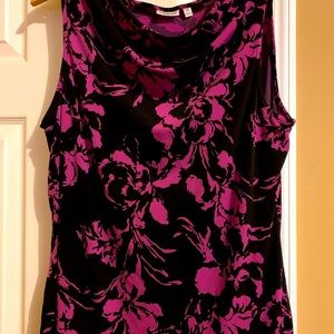 Sleeveless floral top